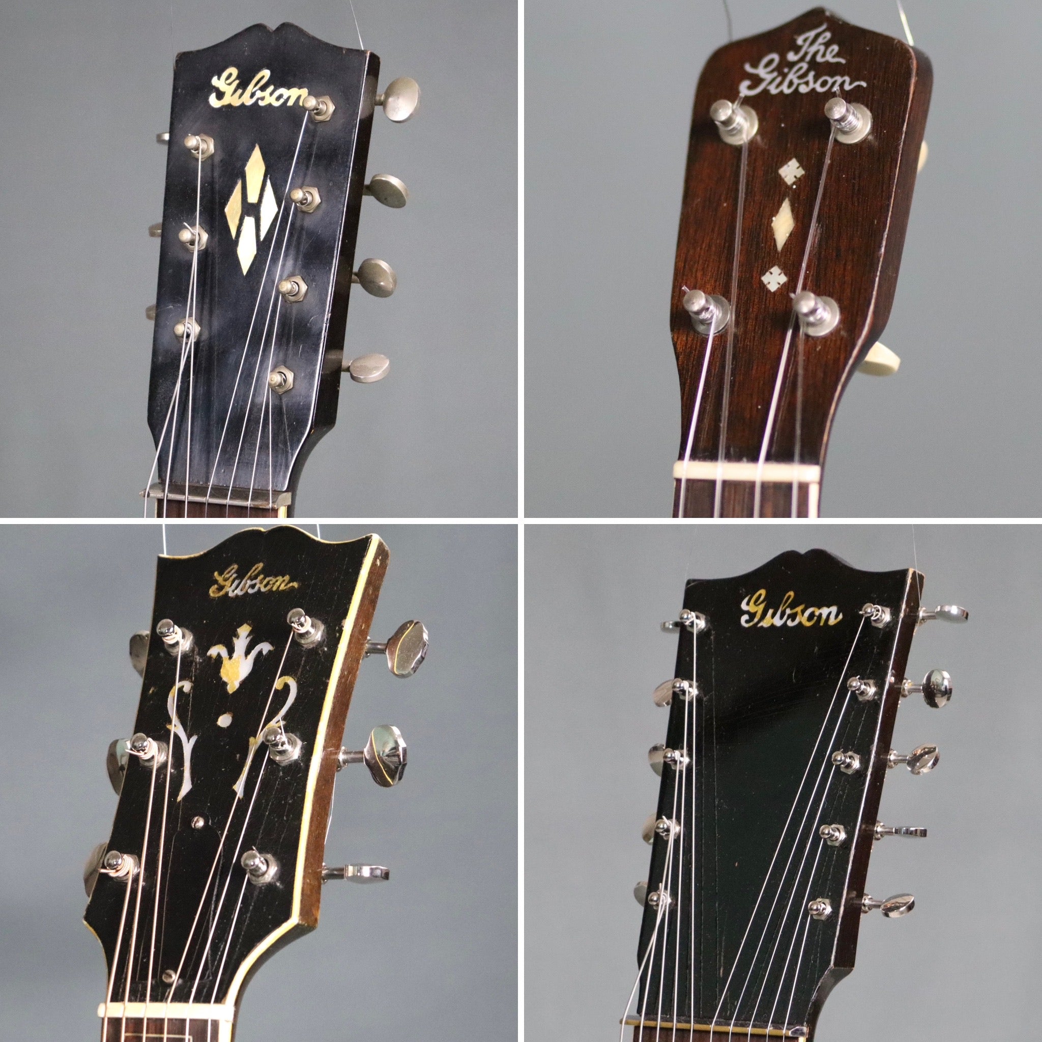 A Definitive History of Gibson Headstock Logos – AntiquiTone Vintage ...