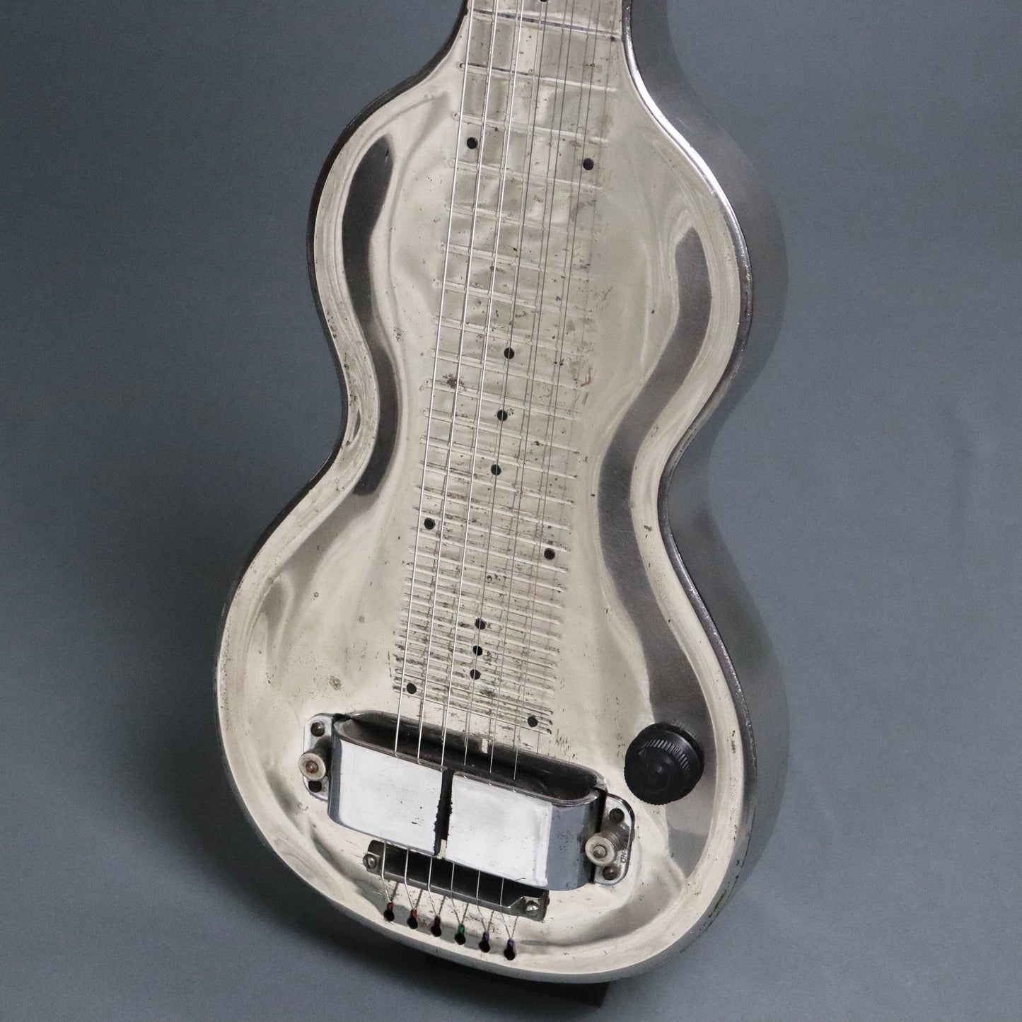 1936 Rickenbacker Silver Hawaiian Lap Steel Guitar 1.5" Horseshoe Pickup Rickenbacher Lapsteel