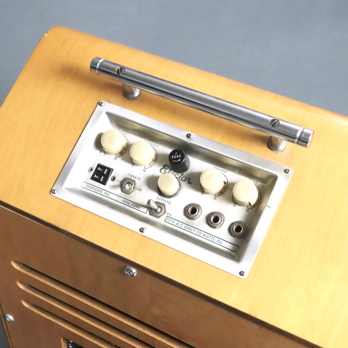 CLEAN 1940s Epiphone Electar Zephyr Tube Guitar Amplifier Art Deco Maple Amp